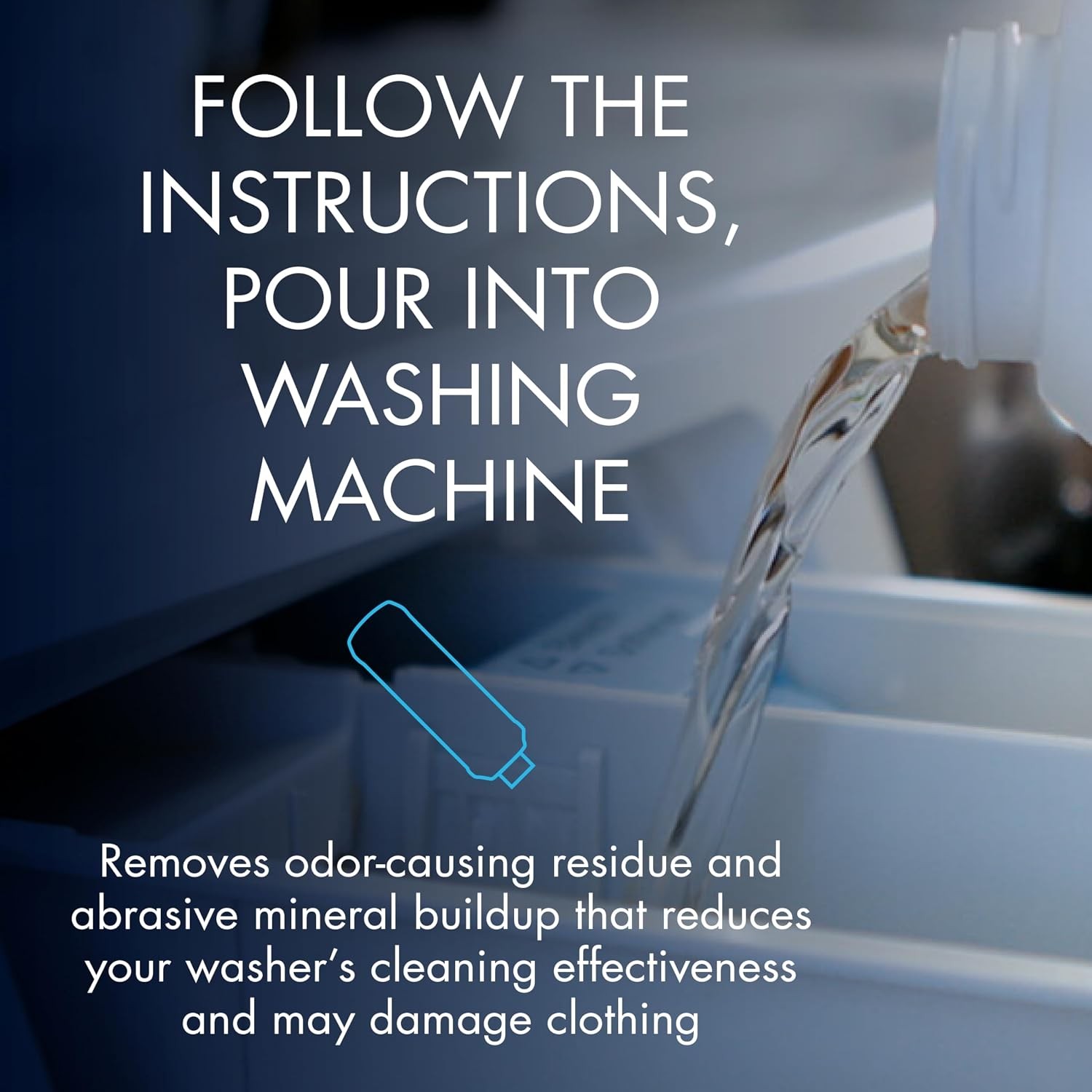Glisten Washing Machine Cleaner, Helps Remove Odor, 36 Fl Oz (Pack of 1)
