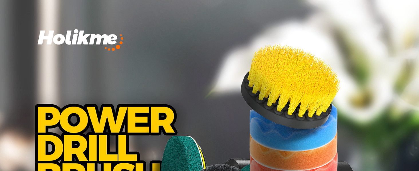6Pack Drill Brush Power Scrubber Cleaning Brush Extended Long Attachment Set All