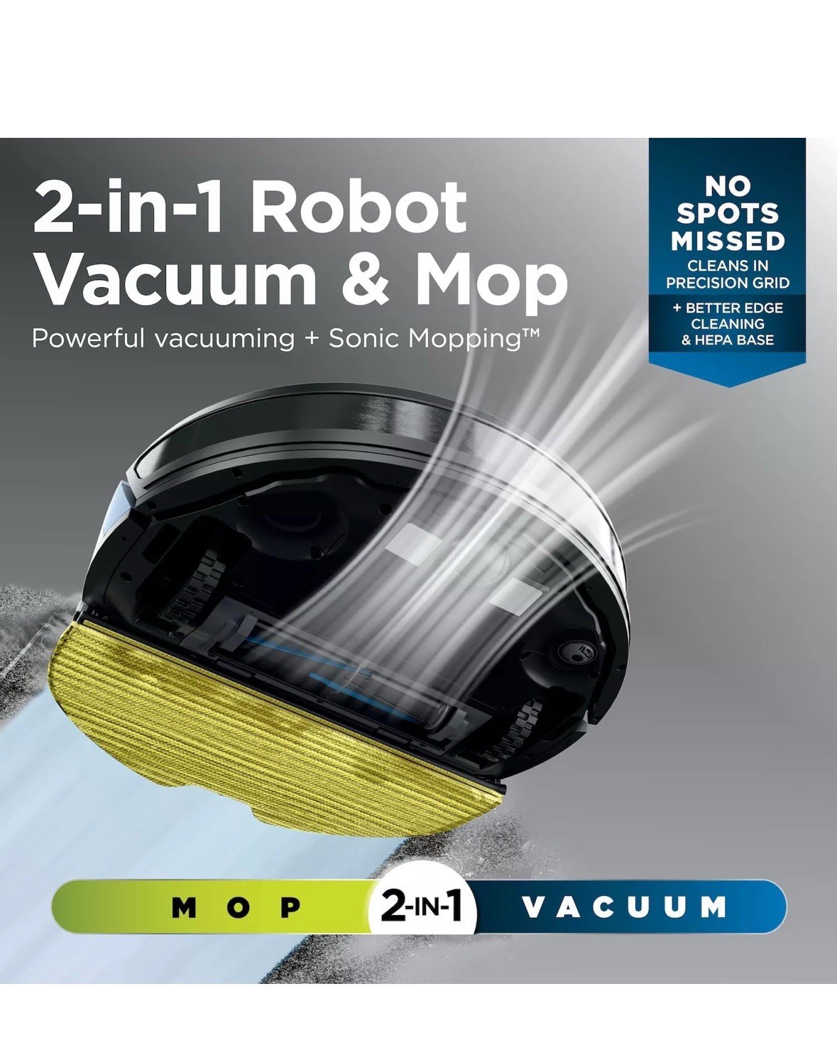 Shark RV2610WD AI Ultra 2in1 Robot Vacuum & Mop with Sonic Mopping Damaged Box