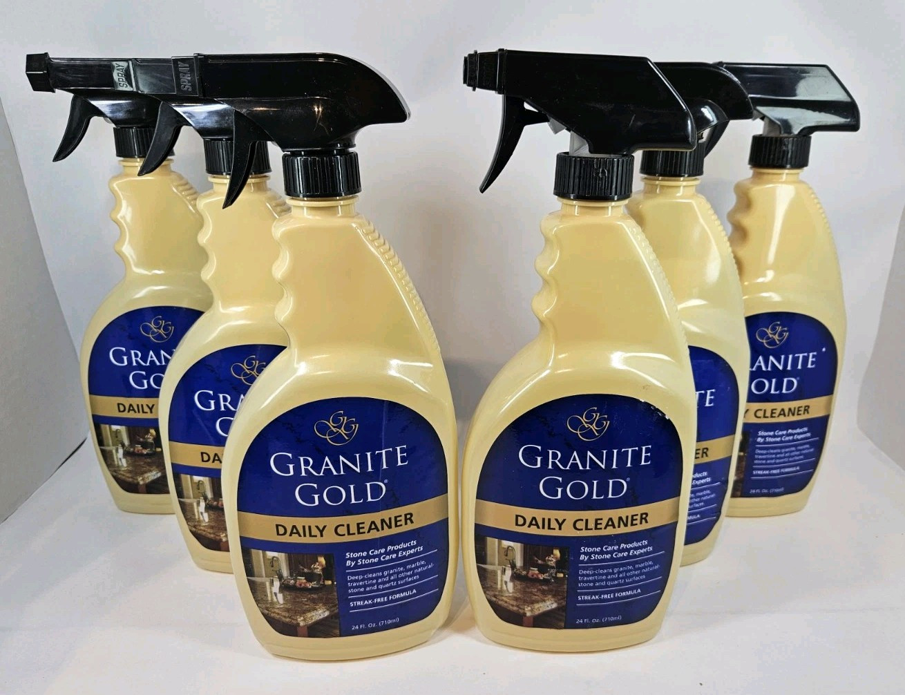 Lot of 6 24oz Bottles Granite Gold Daily Cleaner for Granite Marble Quartz Stone