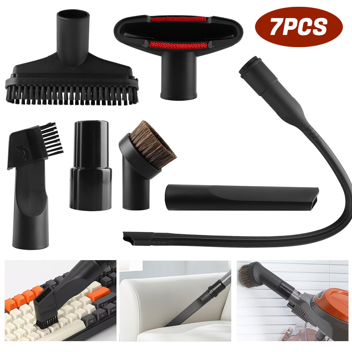 7Pcs for Shop Vac Household Cleaning Kit Attachments Vacuum Cleaner Accessories