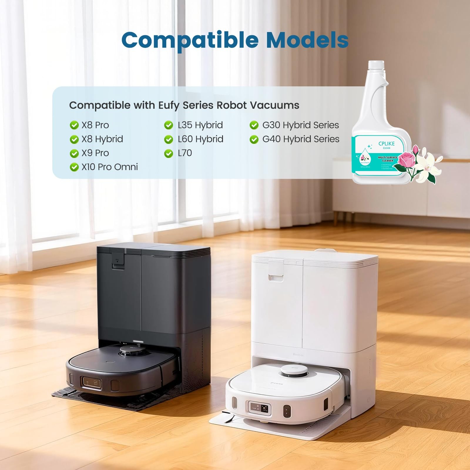 Floor Cleaning Solution 473ml for eufy Omni C20, X8 Pro, X10 Omni