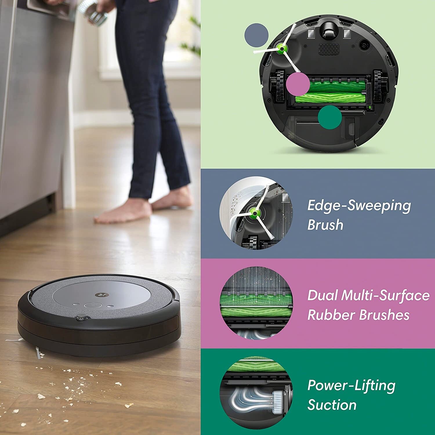 iRobot Roomba i4+ EVO (4550) Self-Emptying Robot Vacuum – Certified Refurbished!
