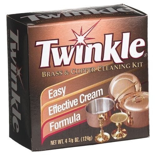 Twinkle Brass & Copper Cleaning Kit, Easy 4.38 Ounce (Pack of 2), Metalic