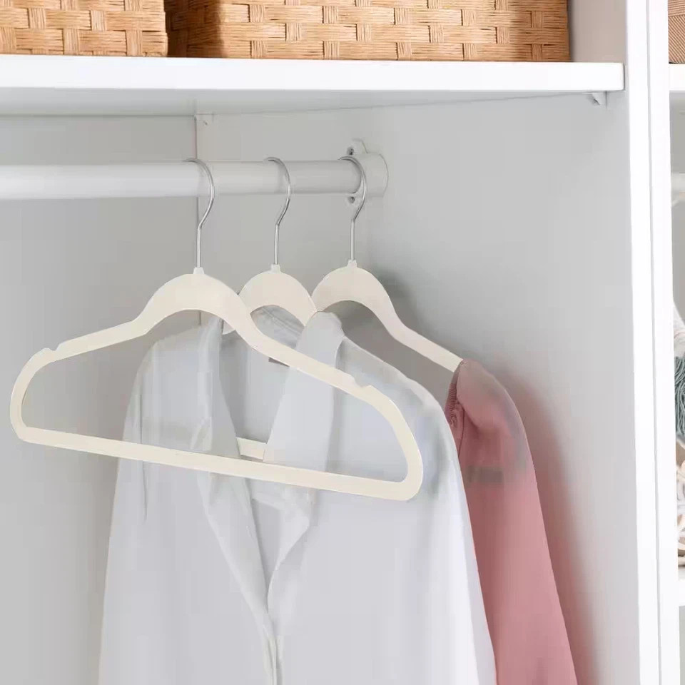 Ivory Velvet Hangers 25-Pack