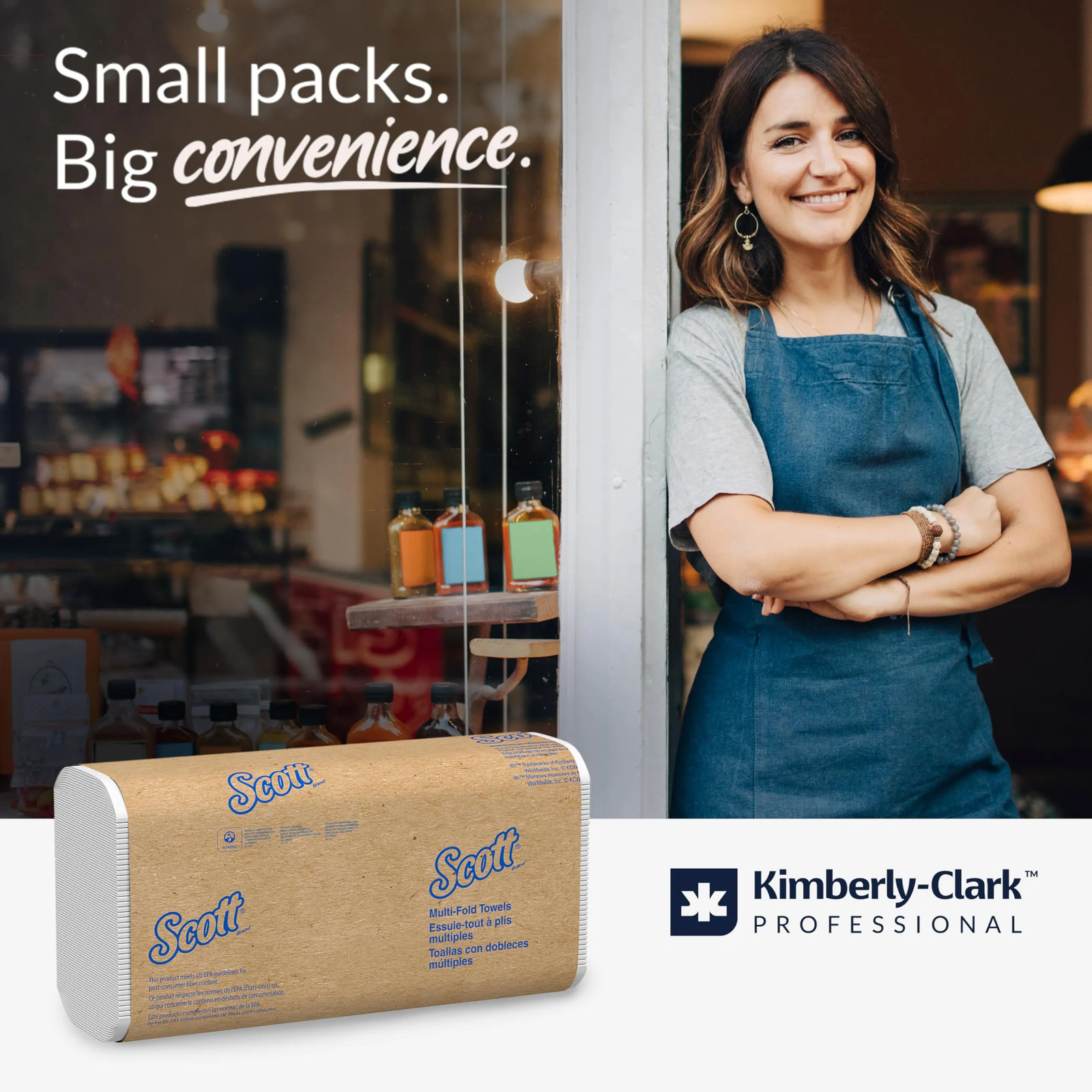 Scott Professional Universal Multifold Paper Towels White 9.2″ x 9.4″ PACK OF 48