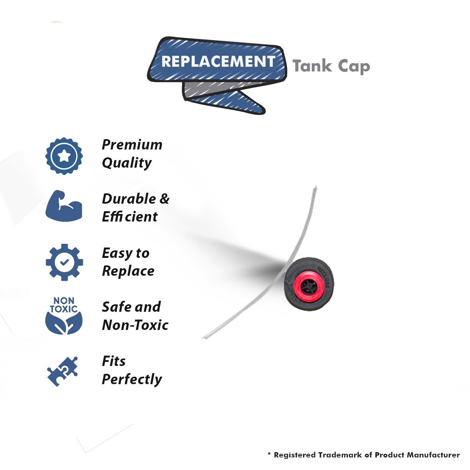 Fits For Bissell Cap and Insert for Water Tank Lift-Off Carpet # 2032287