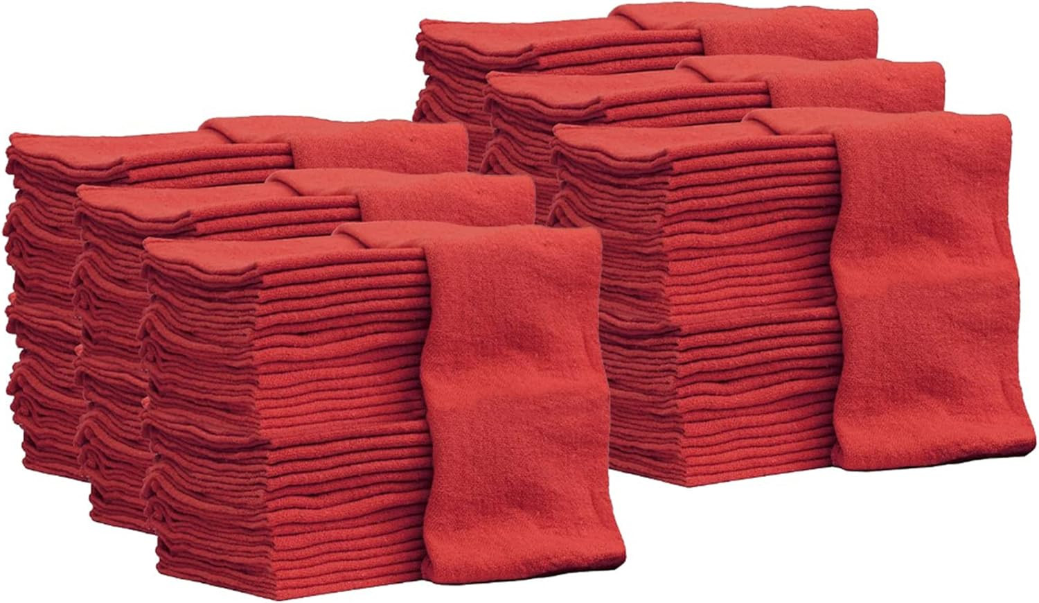 Auto Mechanic Shop Towels 500 Pack Bulk Shop Rags 100% Cotton Size 14″X14″ Comme