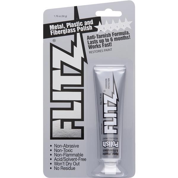 (20)-Flitz Metal Polish 50 Gm 1.75 oz Fiberglass Stainless Paint Restore BP03511