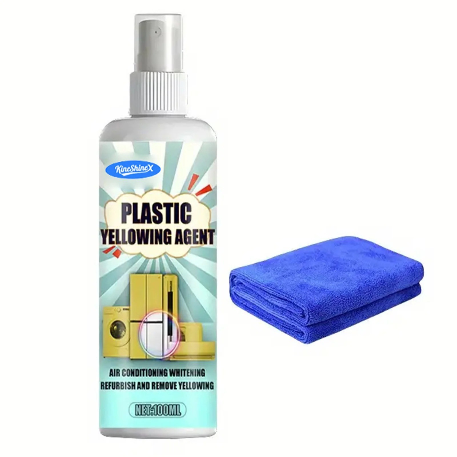100ML Plastic Yellowing Remover Cleaner Restorer for AC Appliances