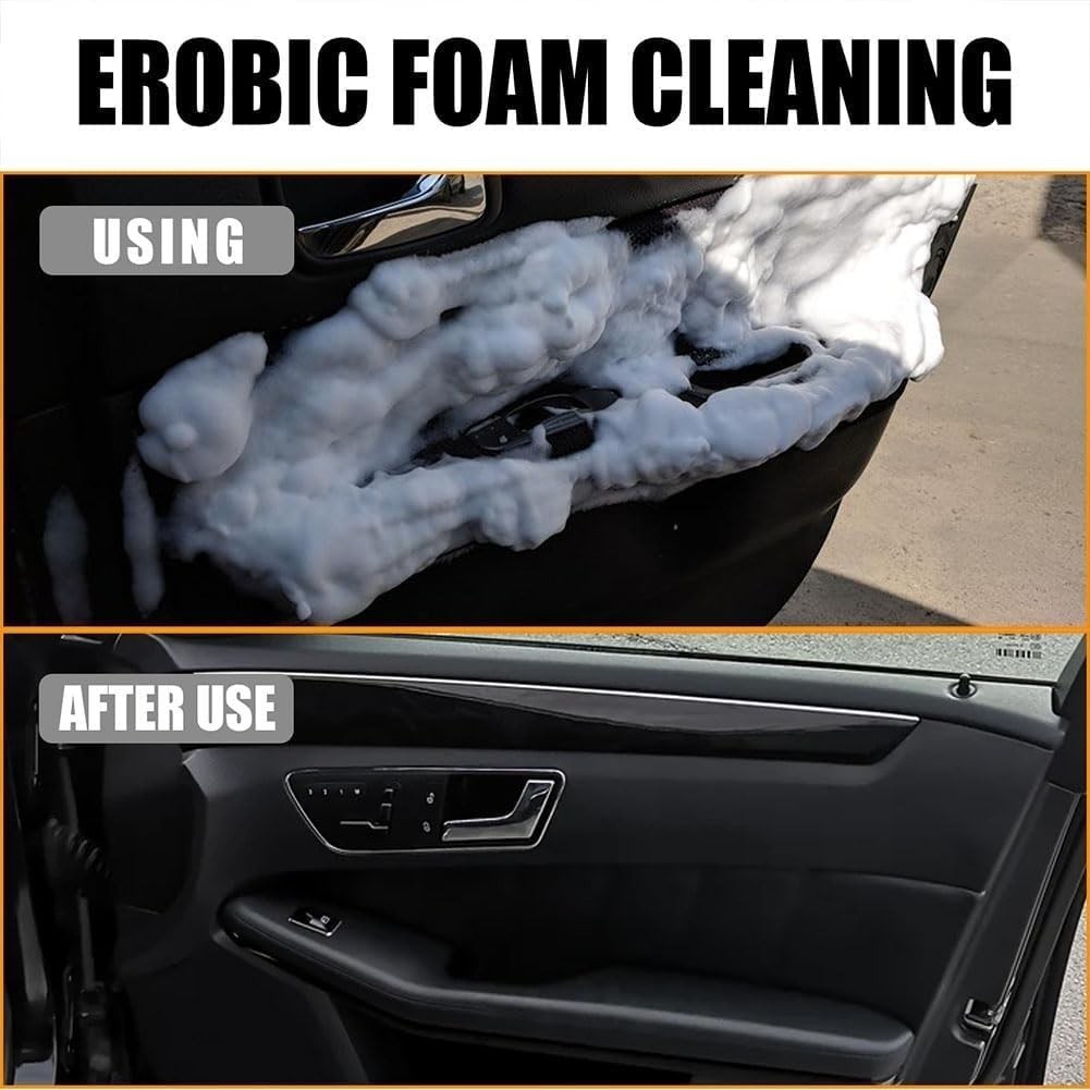 2x Multifunctional Car Foam Cleaner, 250ML for Cars Steering Wheel, Interiors