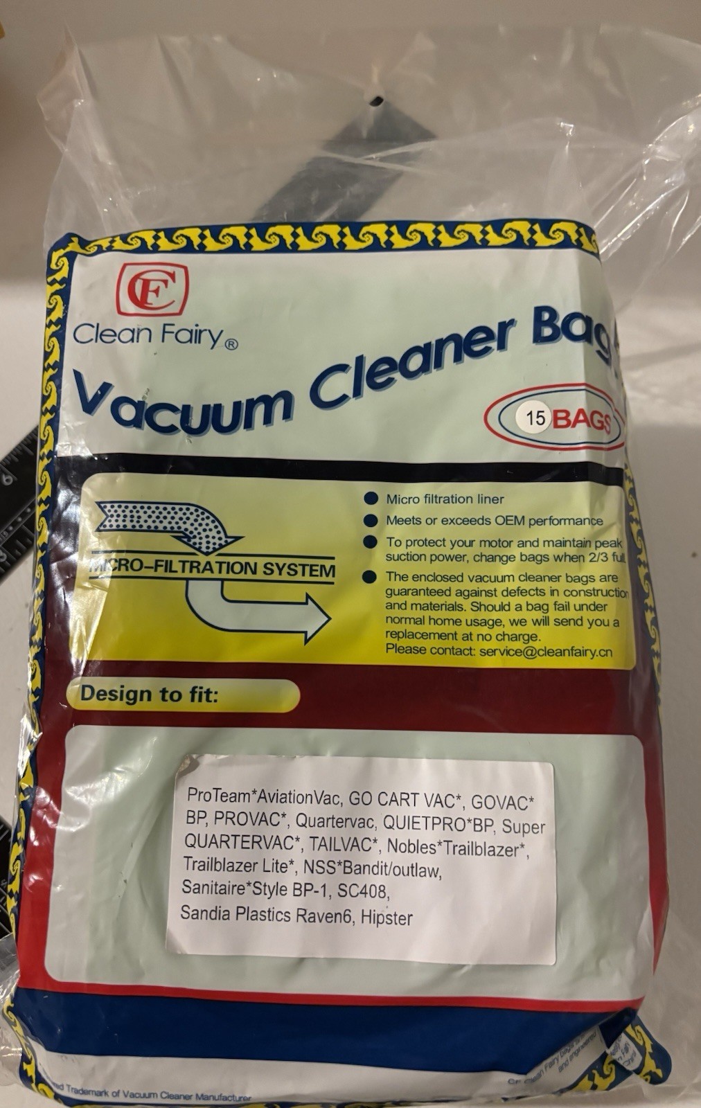Clean Fairy Vacuum Cleaner Bags Pack Of 14 BP-1 SC408