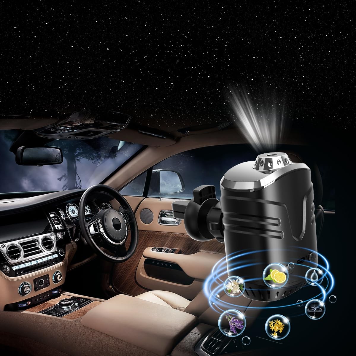 Star Lights for Car, Star Projector with Air Freshener, Ceiling Ambient Light…