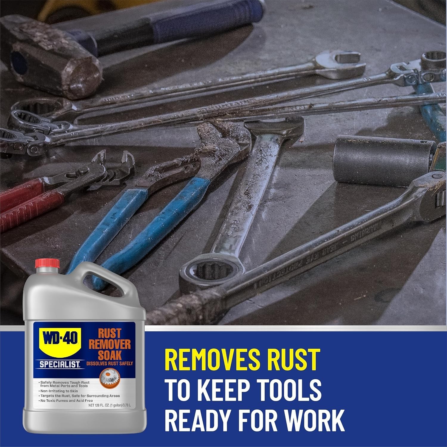 1 Gallon Biodegradable Rust Remover Soak – Non-Toxic and Effective Solution