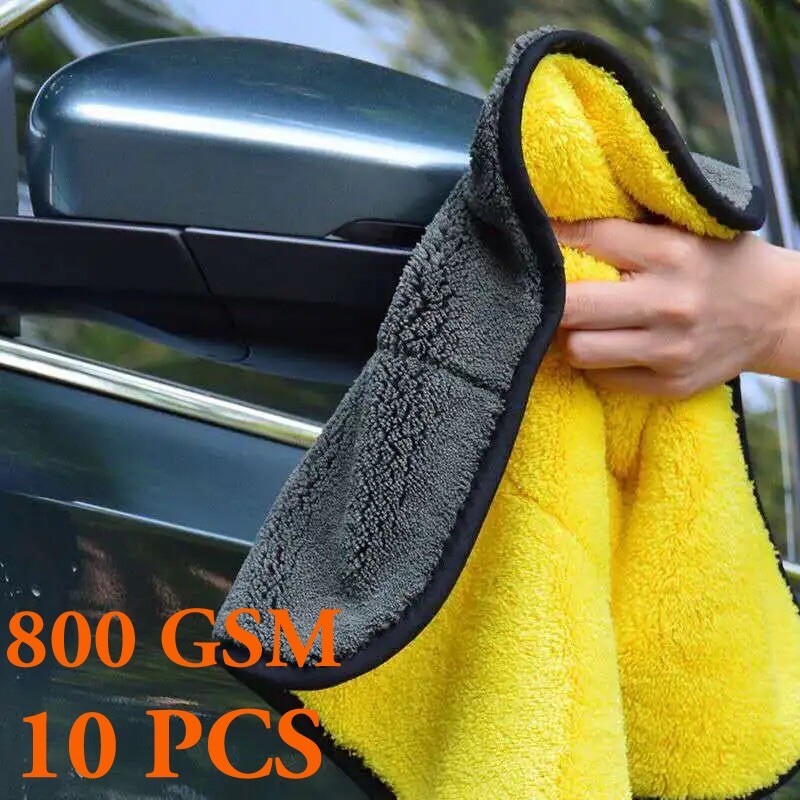 10X Microfiber Cleaning Cloth No-Scratch Rag Car Home Polishing Detailing Towel