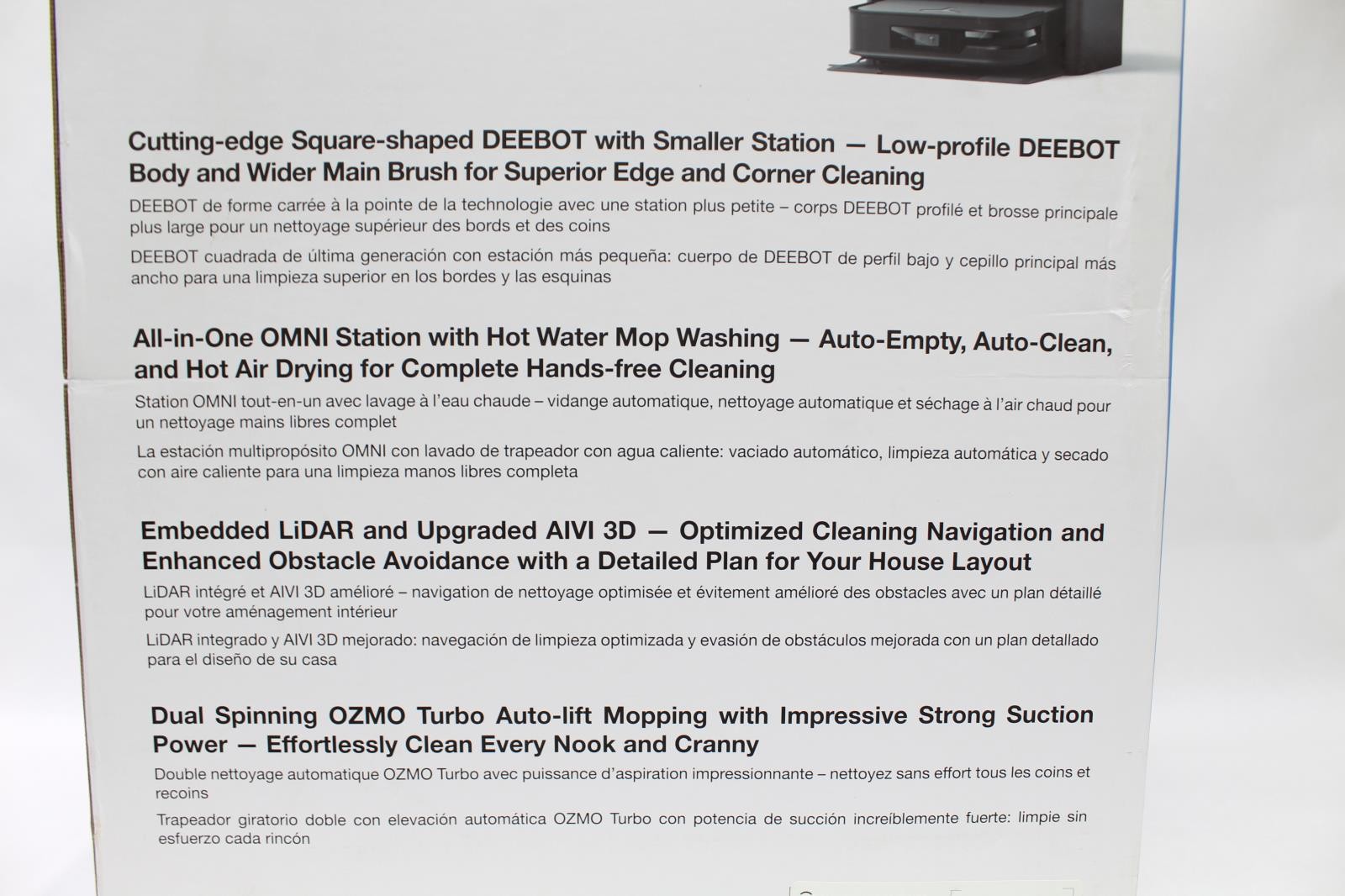 ECOVACS Robotics DEEBOT X2 OMNI Floor Cleaning Robot w/ Auto Empty, DEX86