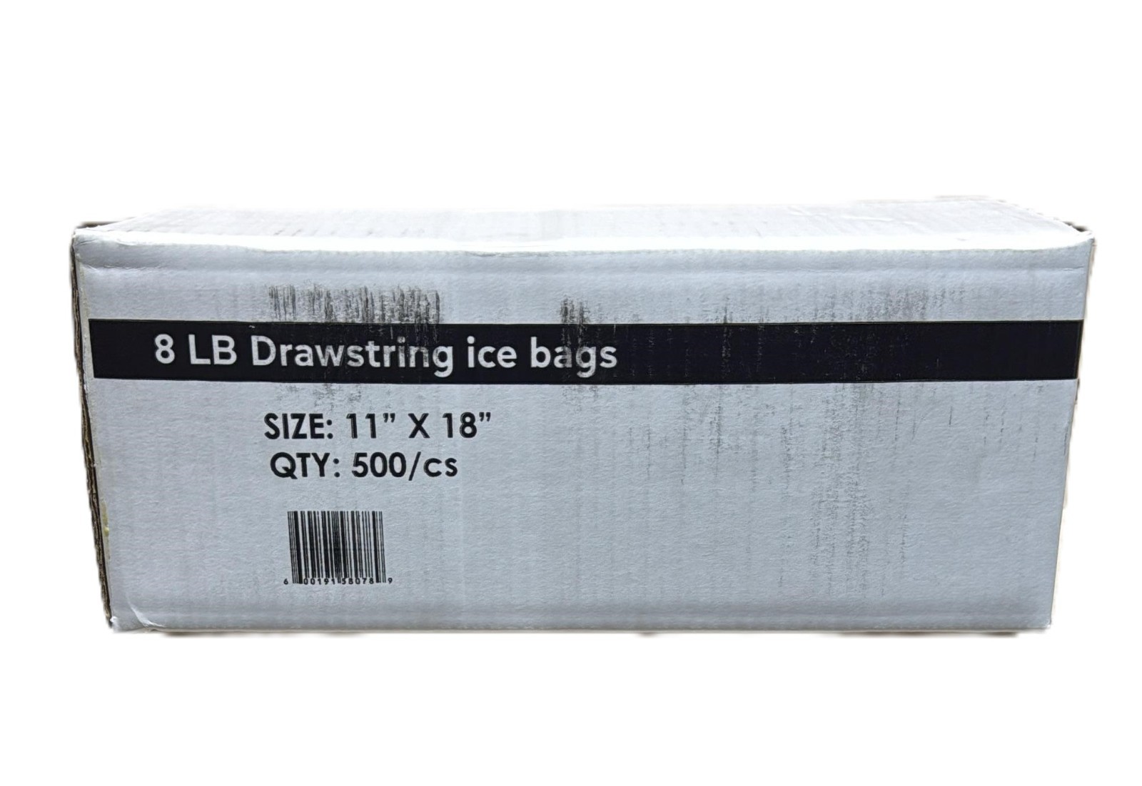 8 lb Ice Bags with Drawstring | Pack of 500 | Durable, Leakproof 11×18