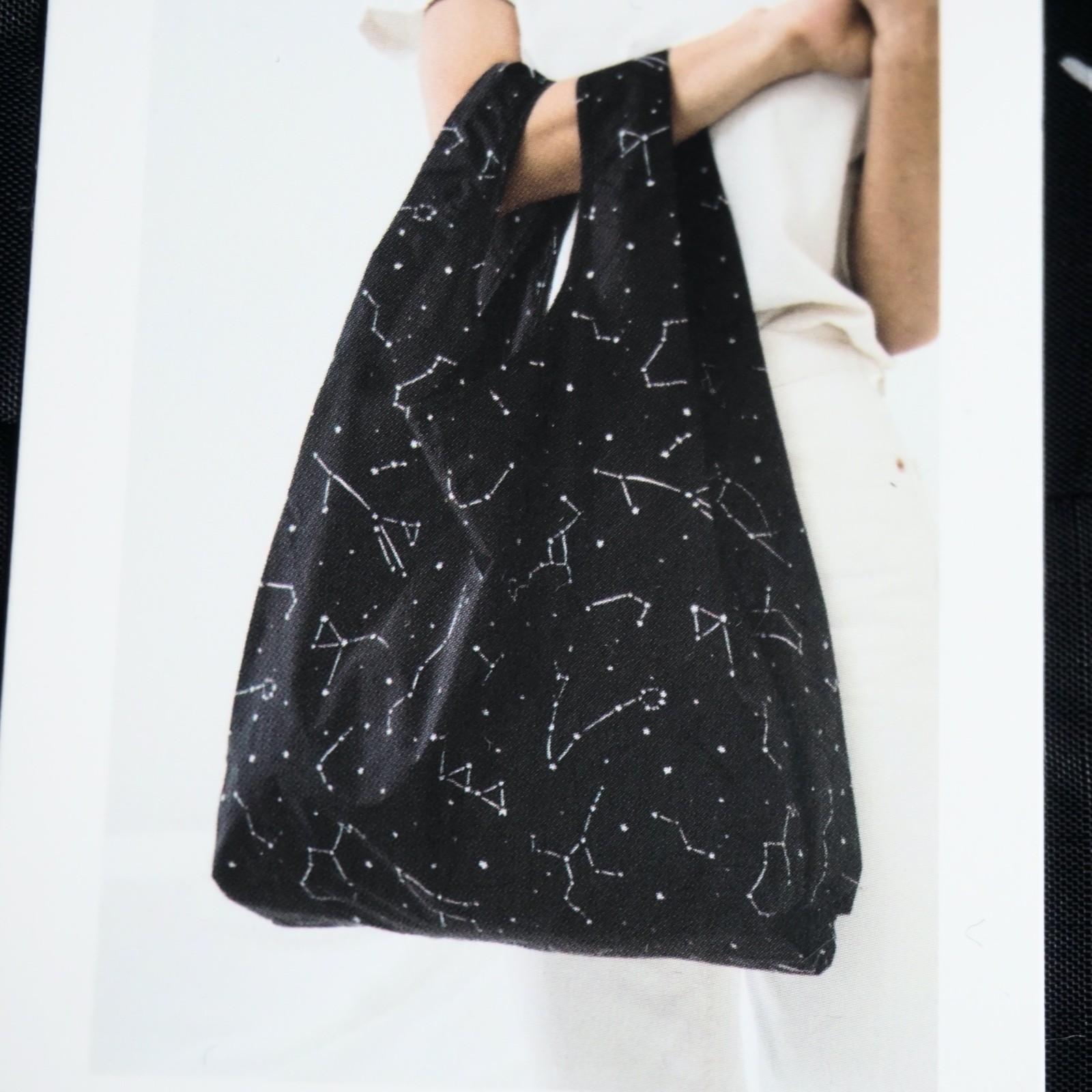 Baggu BLACK CONSTELLATION Standard Size Reusable Bag