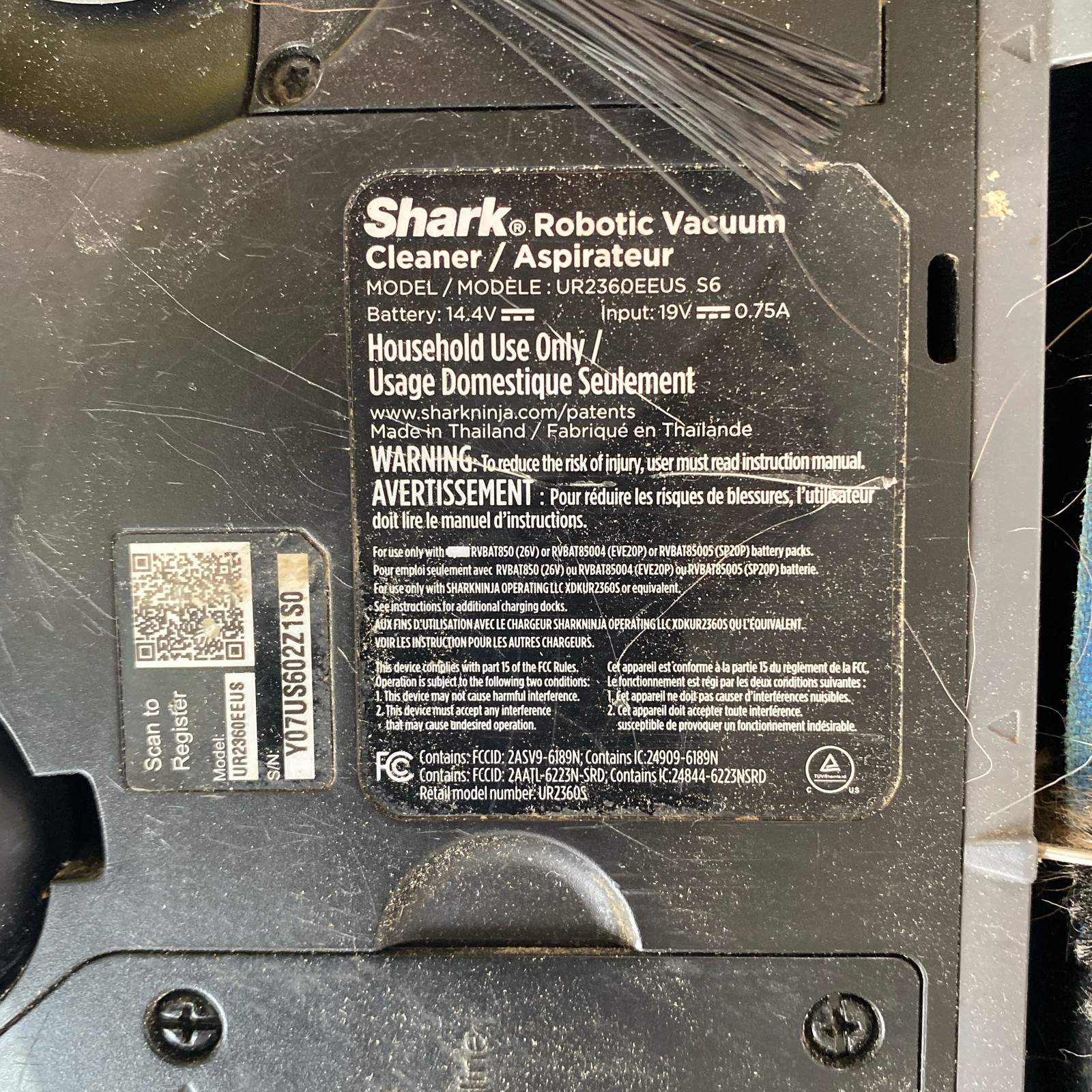 Shark Matrix Plus Robot Vacuum w/ Self-Empty Base, Black UR2360EEUS