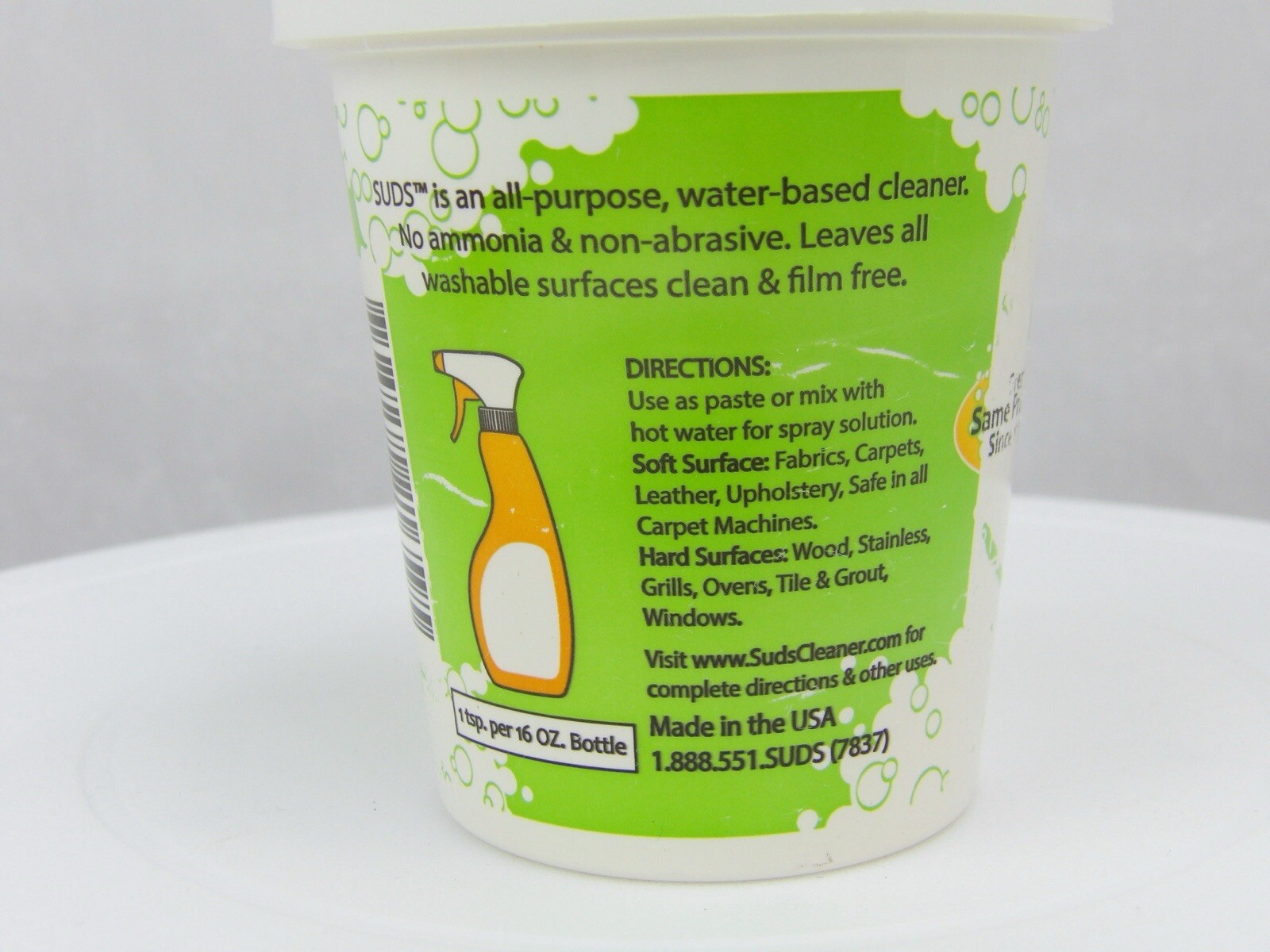 Suds Non-Toxic Bio-Degradable All Purpose Cleaner, 8oz = Mixed 48 – 16oz Bottles