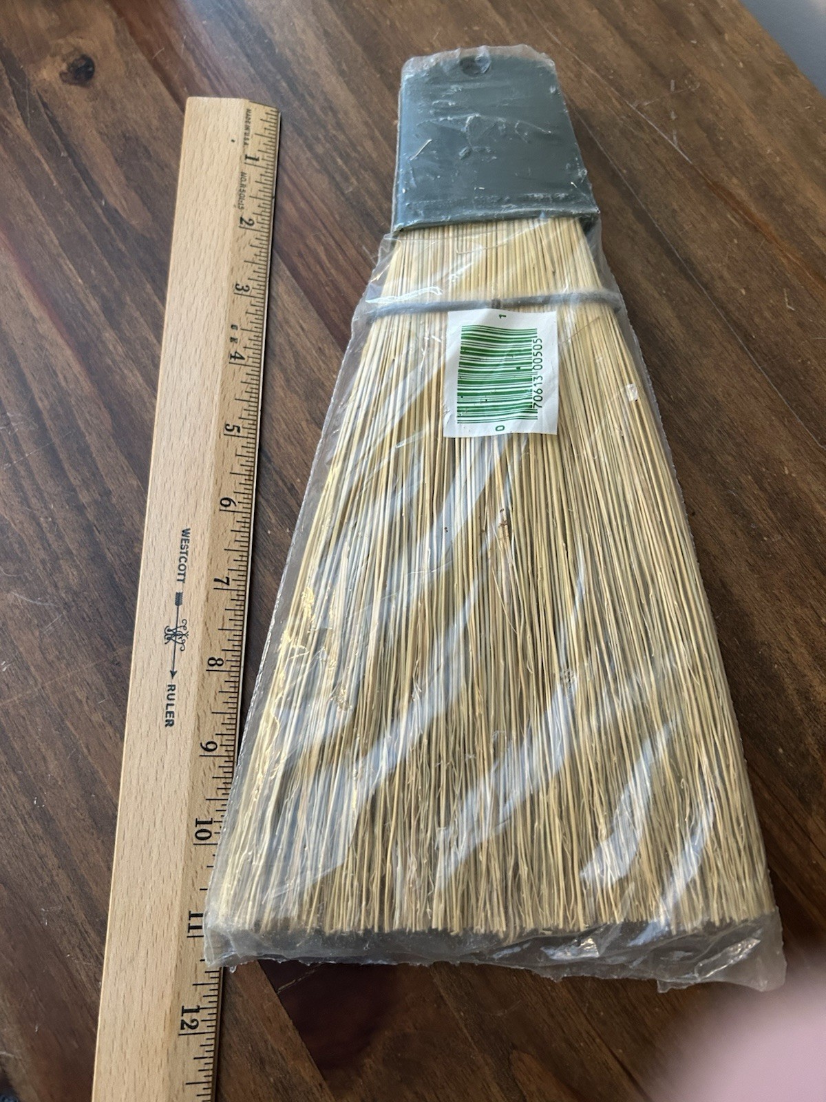 Vintage Greenwood Whisk Broom Natural Fiber Broomcorn