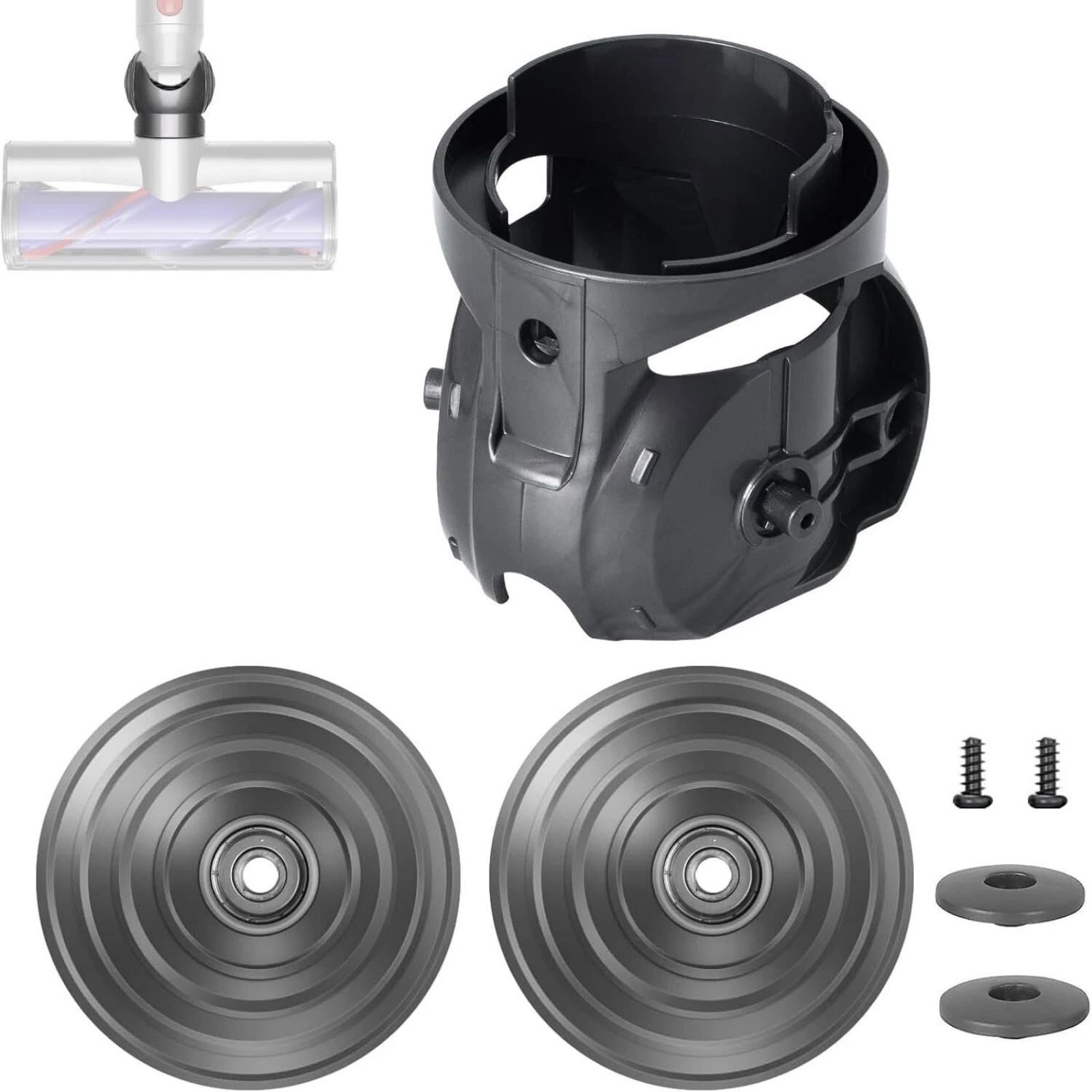 Complete High Torque Head Connector Set for Dyson V10 V11 V15 G5 with Wheels