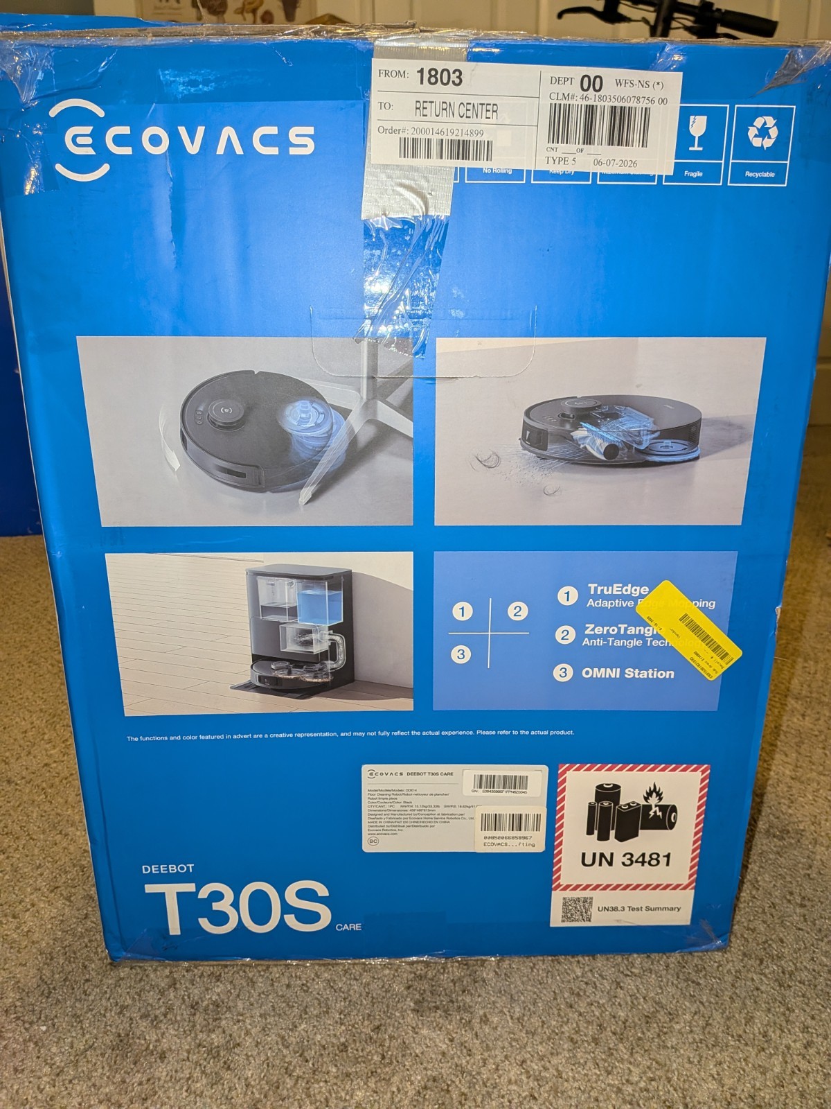 ECOVACS DEEBOT T30S Robot Vacuum and Mop (NIB)