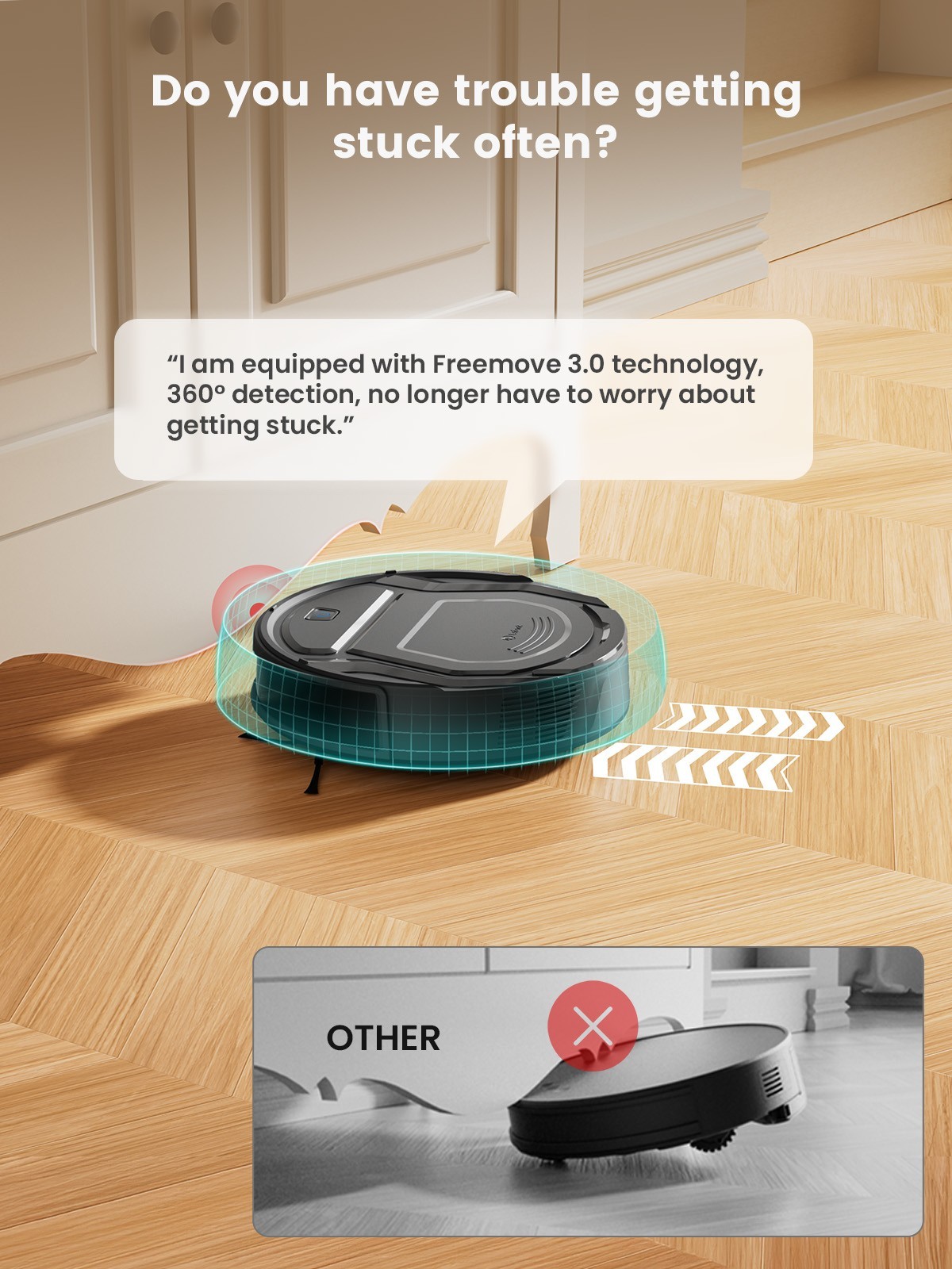 Lefant M210 Pro Robot Vacuum Cleaner Wi-Fi/App/Voice Control Self-Charging