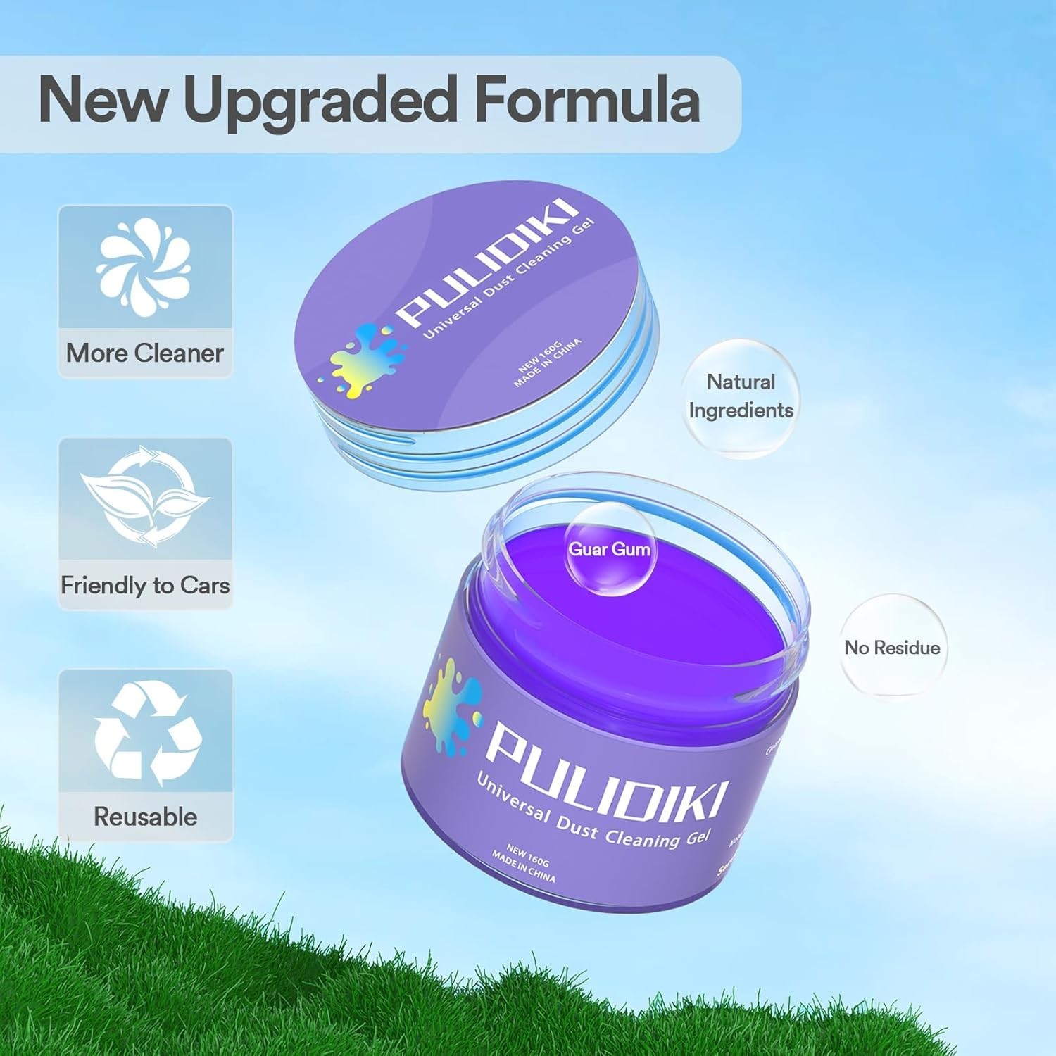 Pulidiki Car Cleaning Gel Interior Detail Putty Dust Cleaner for Vehicles