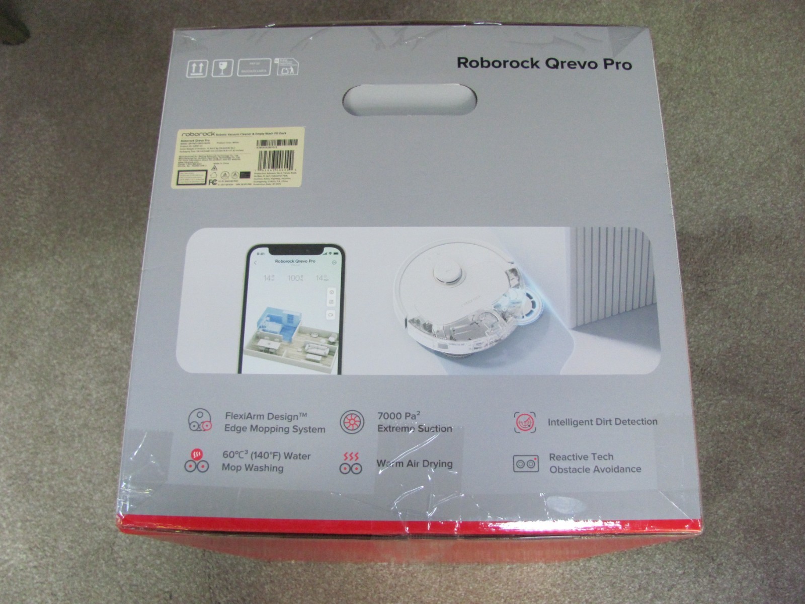 Roborock Qrevo Pro Wi-Fi Connected Robot Vacuum and Mop with FlexiArm Design Edg