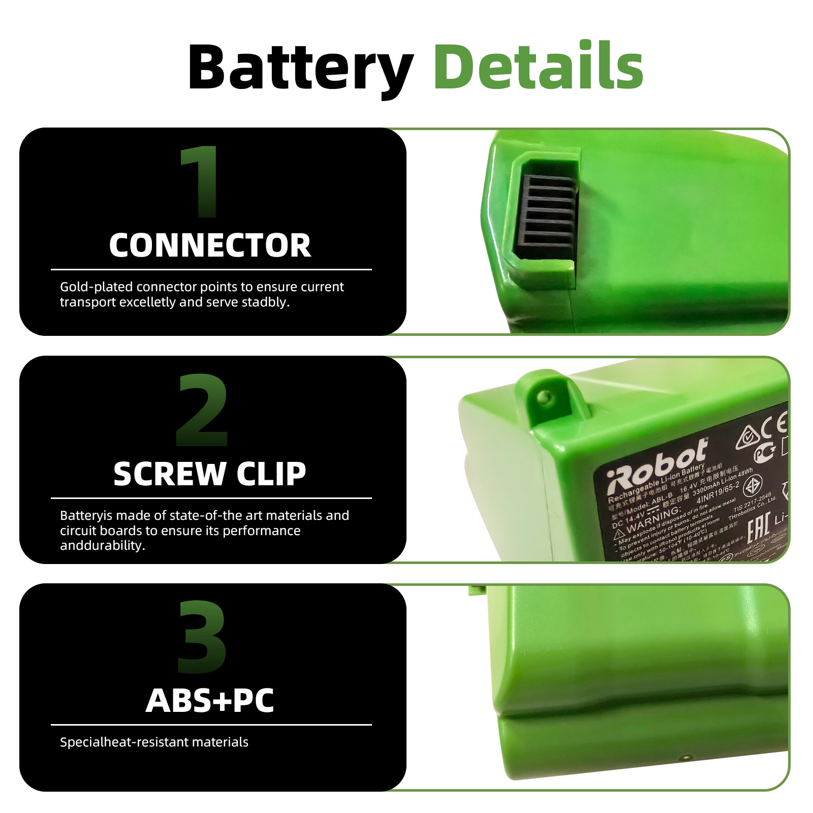 Genuine ABL-B Battery for iRobot Roomba S9 9150 + S9+ 9550 Robot Vacuum Series