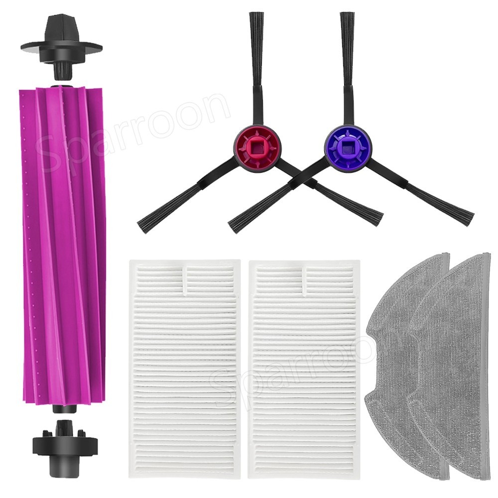 For Eureka E20 Plus Robot Vacuum Cleaner Brush Filter Replacement Cloth Mop Kit