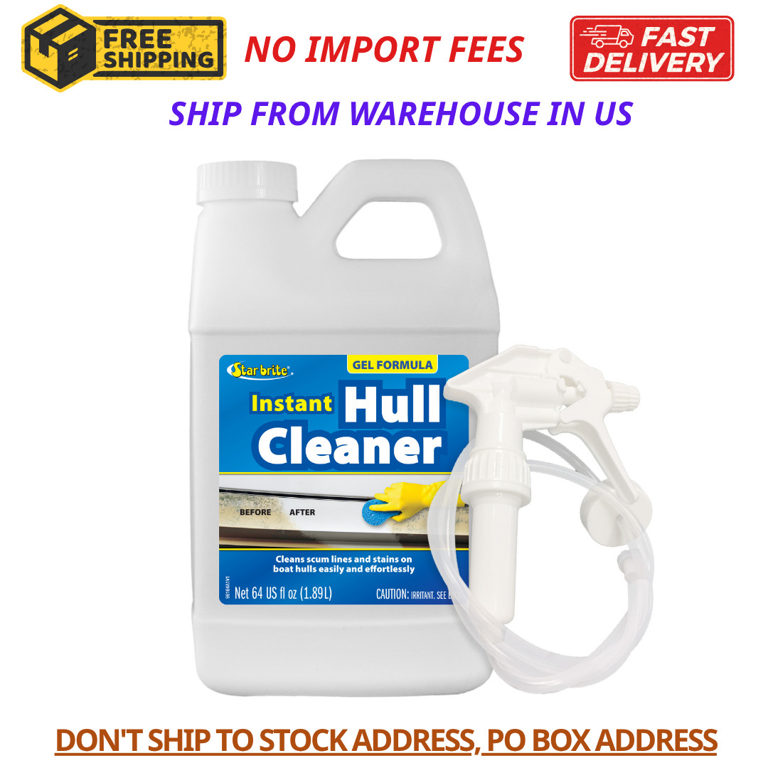 STAR BRITE Instant Hull Cleaner – Gel Spray Formula Clings to Vertical Surfaces