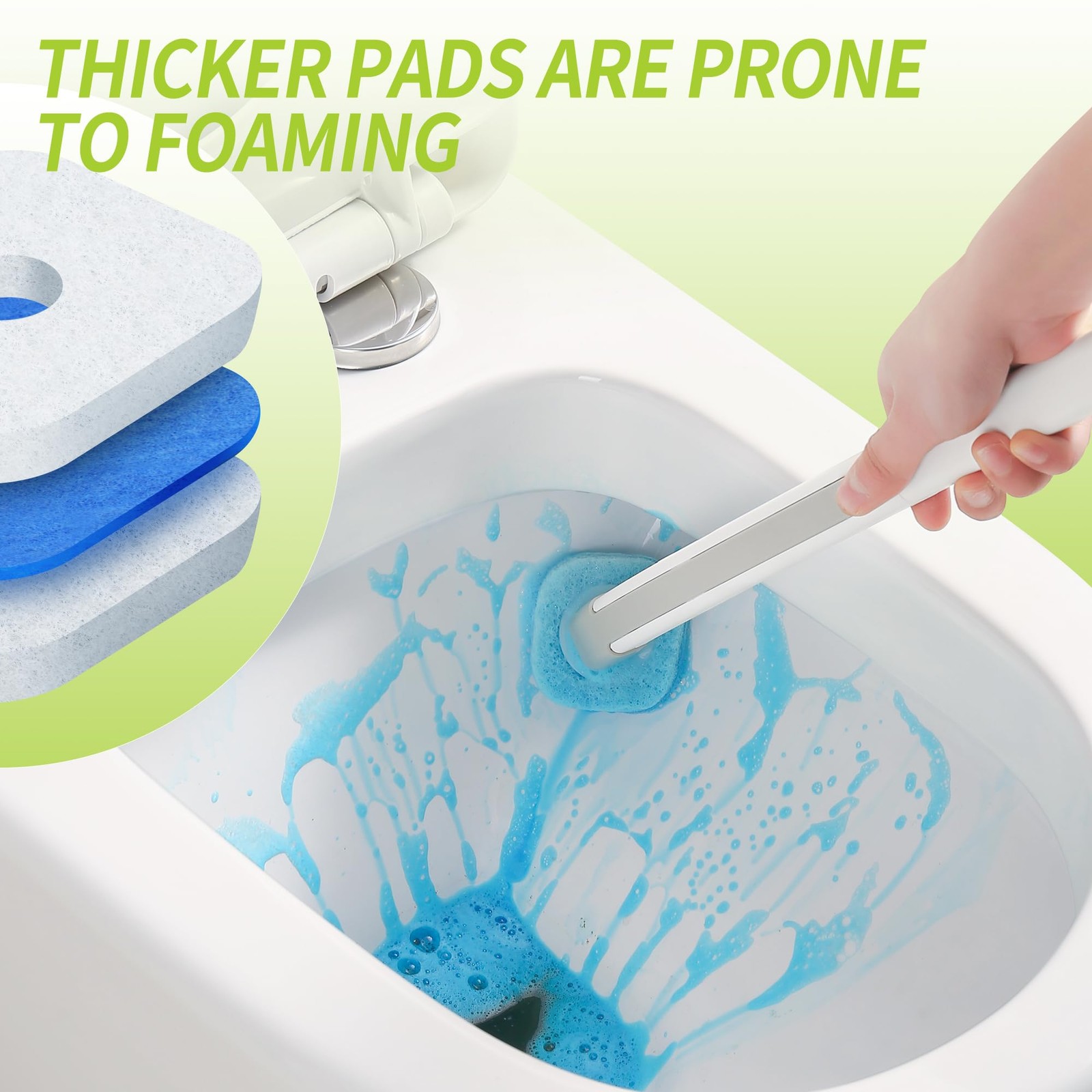 Toilet Bowl Cleaner Wand Refills Compatible with CLOROX, 21 Count Disposable …