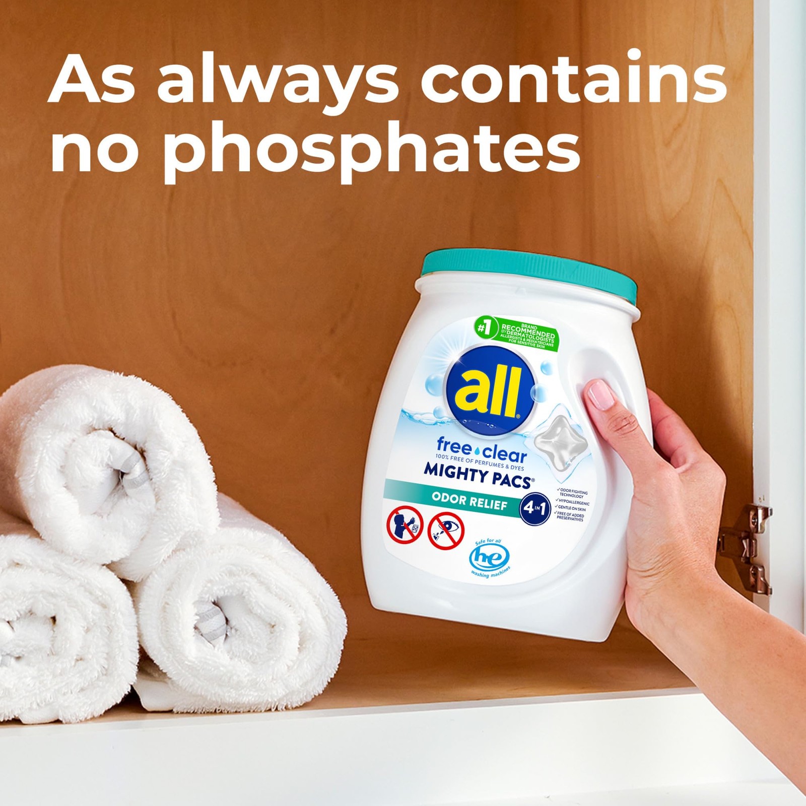 all Laundry Detergent MIGHTY Pacs for Sensitive Skin, 56 Count (Pack of 1)