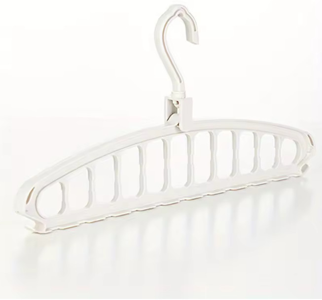 1 pc Folding Multi-Hole Clothes Hanger Non-Slip Closet Space Saver Organizer
