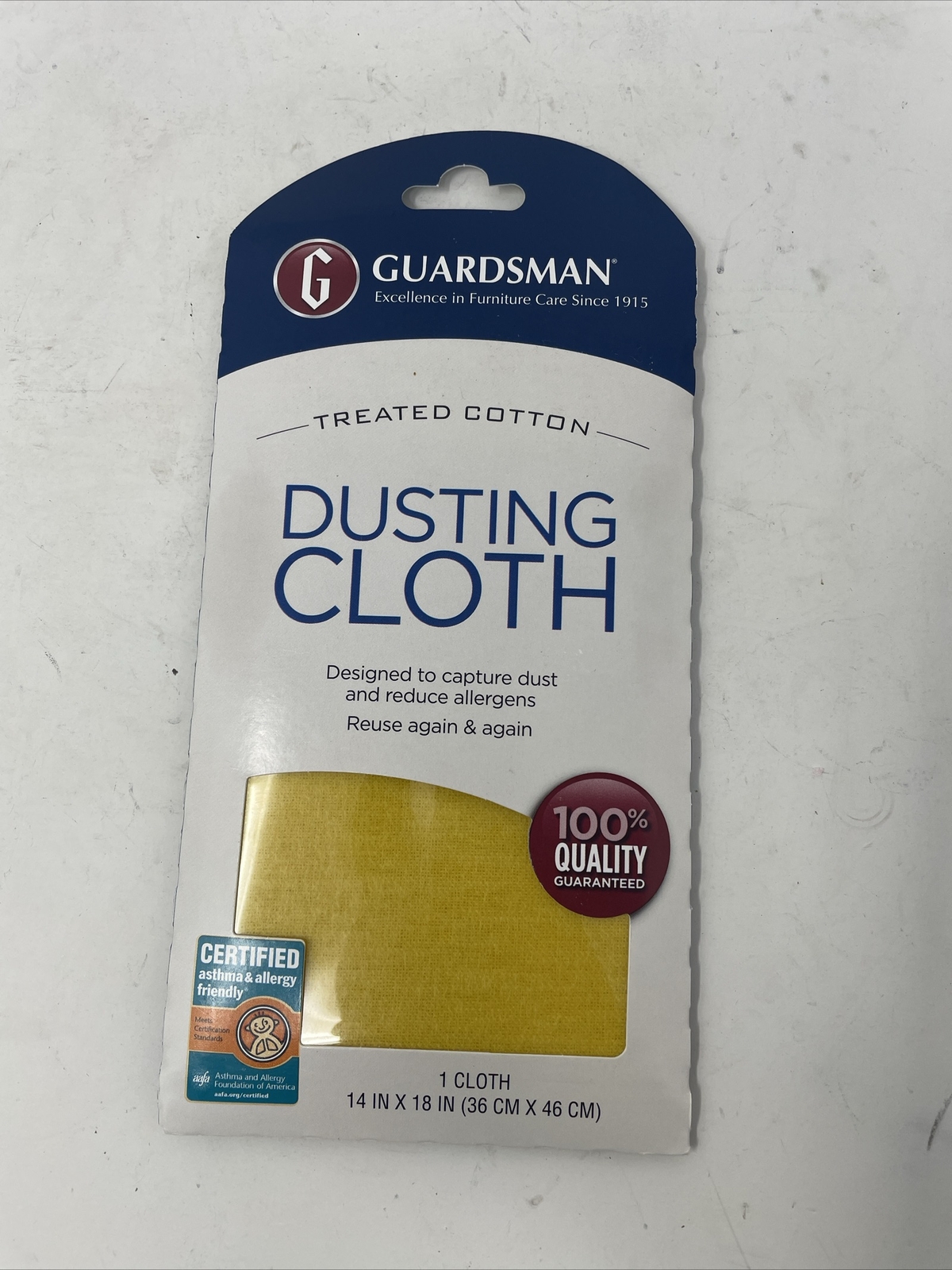 GUARDSMAN 462100 Dusting Cloth, 18 in L, 14 in W, Cotton 1 PACK