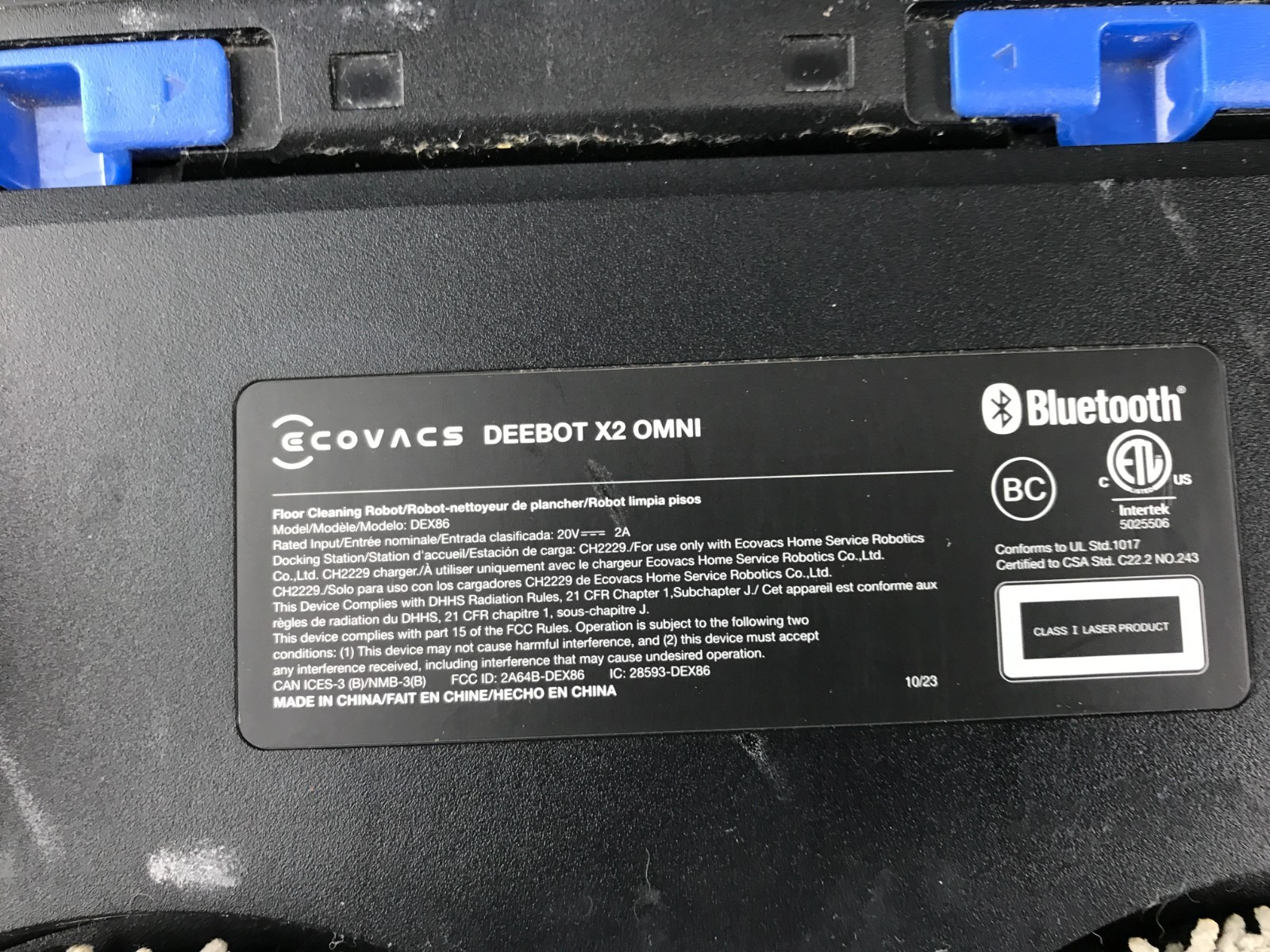 Ecovacs Deebot X2 DEX86 Omni Robot Vacuum and Mop Cleaner