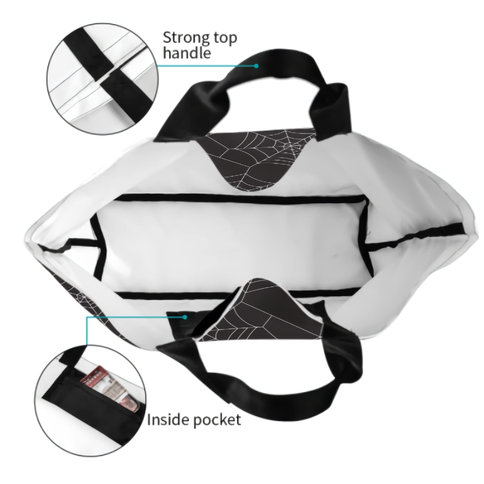 Large Reusable EcoFriendly Shoulder Handbag Portable Storage Shopping Tote