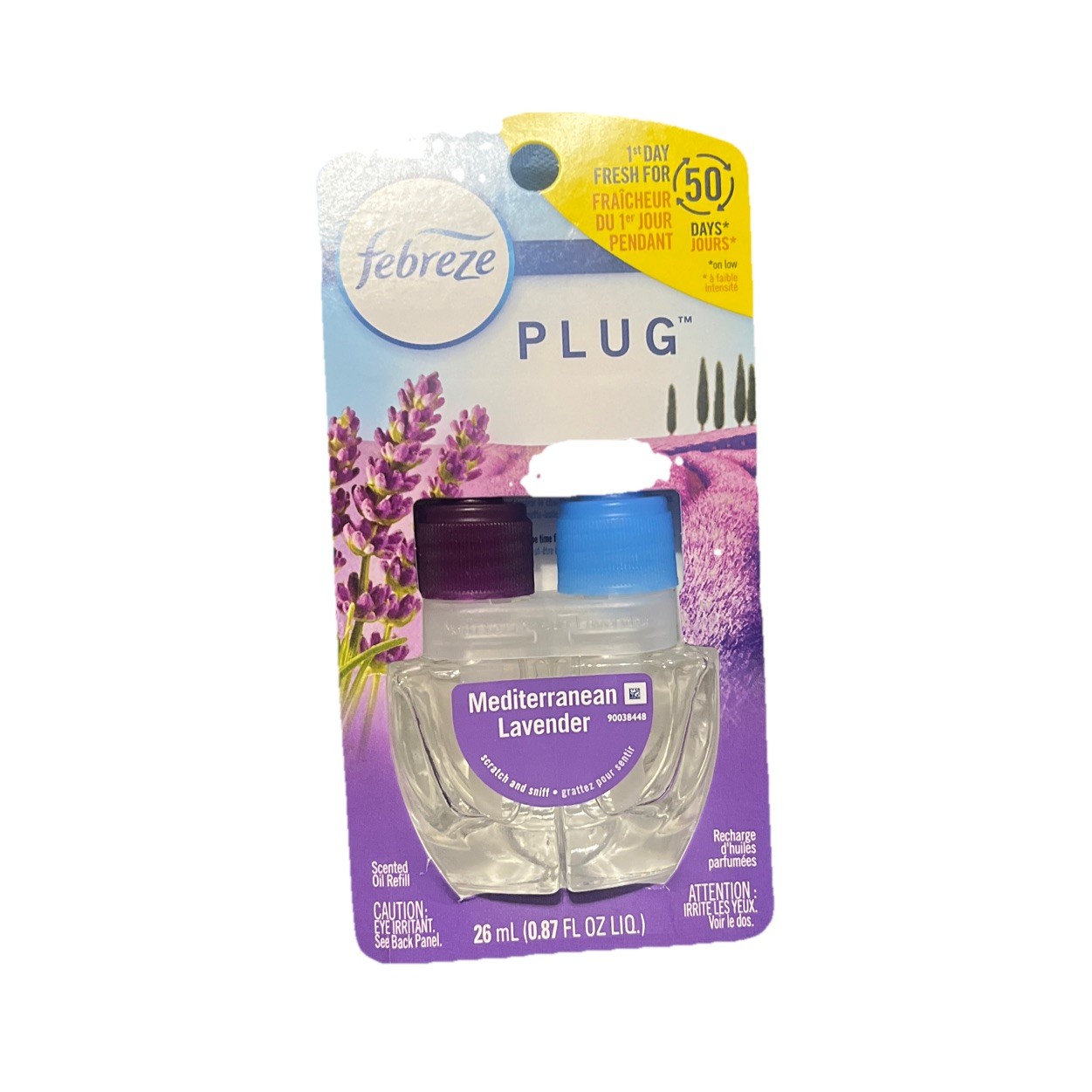 Febreze Dual Scented Mediterranean Lavender Oil Plug In Refills 45 Days*