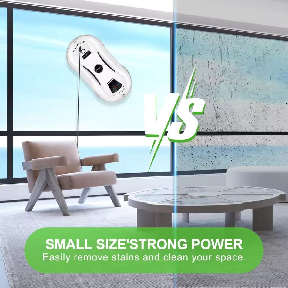 PuRuiKai Window Cleaning Robot | Ultra-Thin Vacuum Cleaner w/ Remote Control