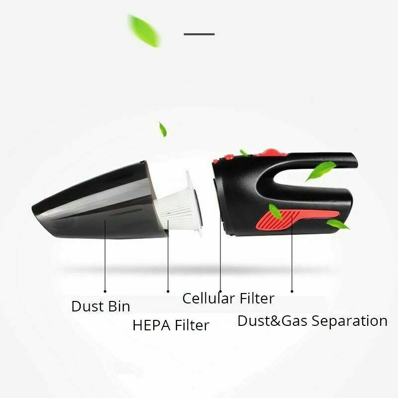 US Car Vacuum Cleaner Duster Portable Rechargeable Wet&Dry Strong Suction Duster