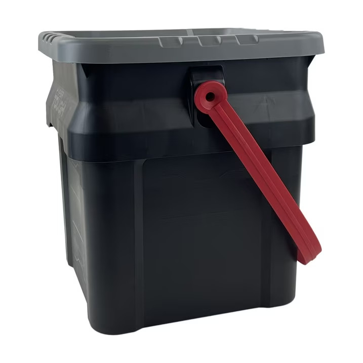(2 pack) Hyper Tough 5 Gallon Heavy Duty Plastic Material Bucket Tote,Adult