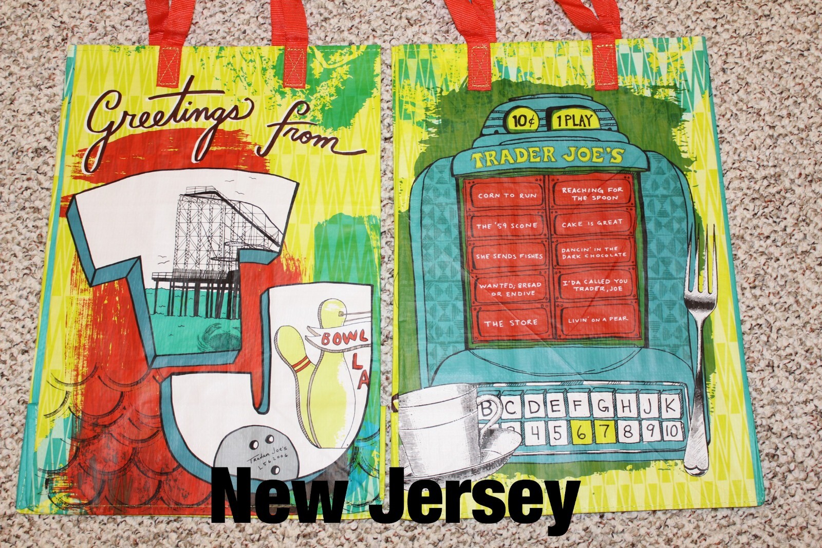 UPICK 5(20Choices) Trader Joe’s ECO Reusable Shopping Grocery Gift Tote Bags NWT