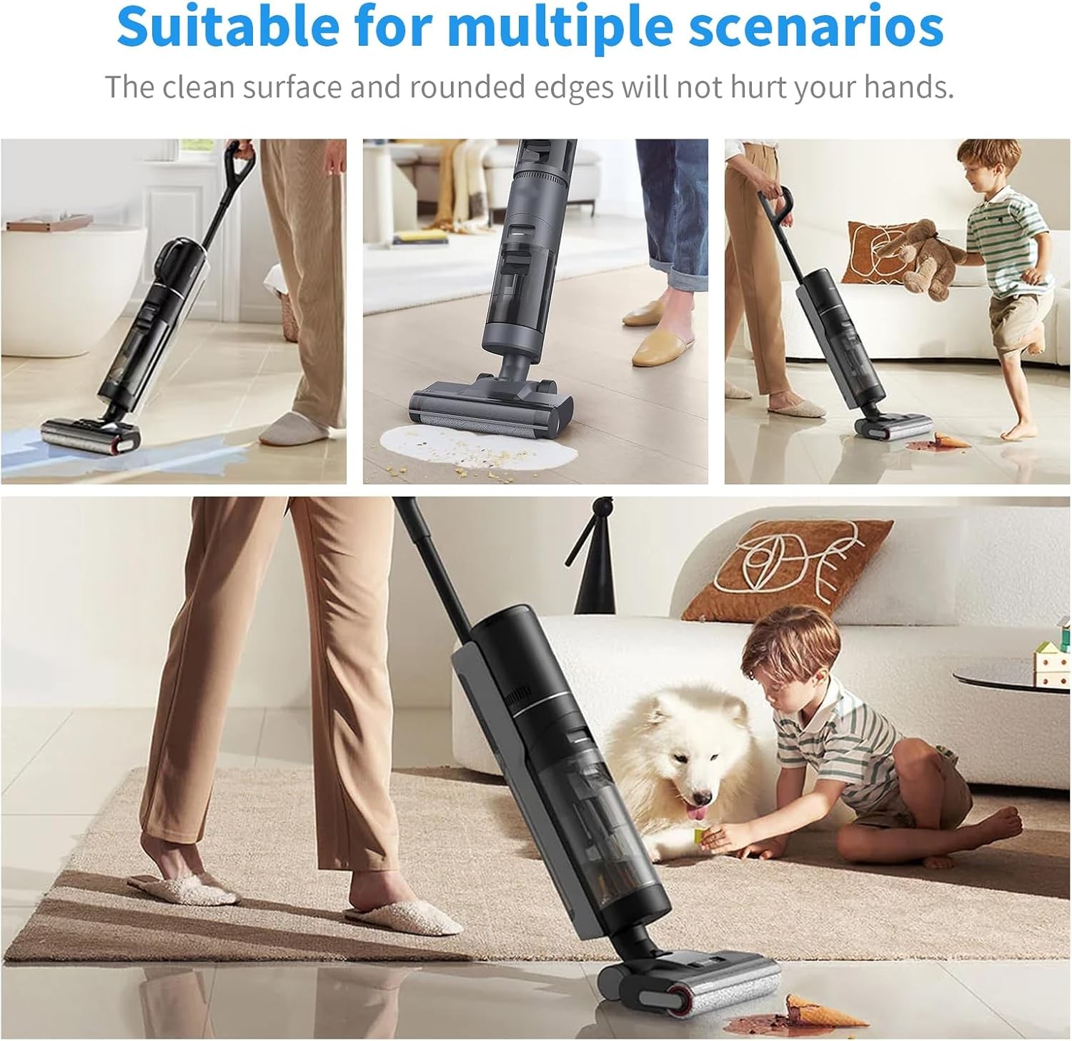 Cordless Floor Scrubber Brush Accessories for Dreame H12 Pro H12 Pro Plus H12
