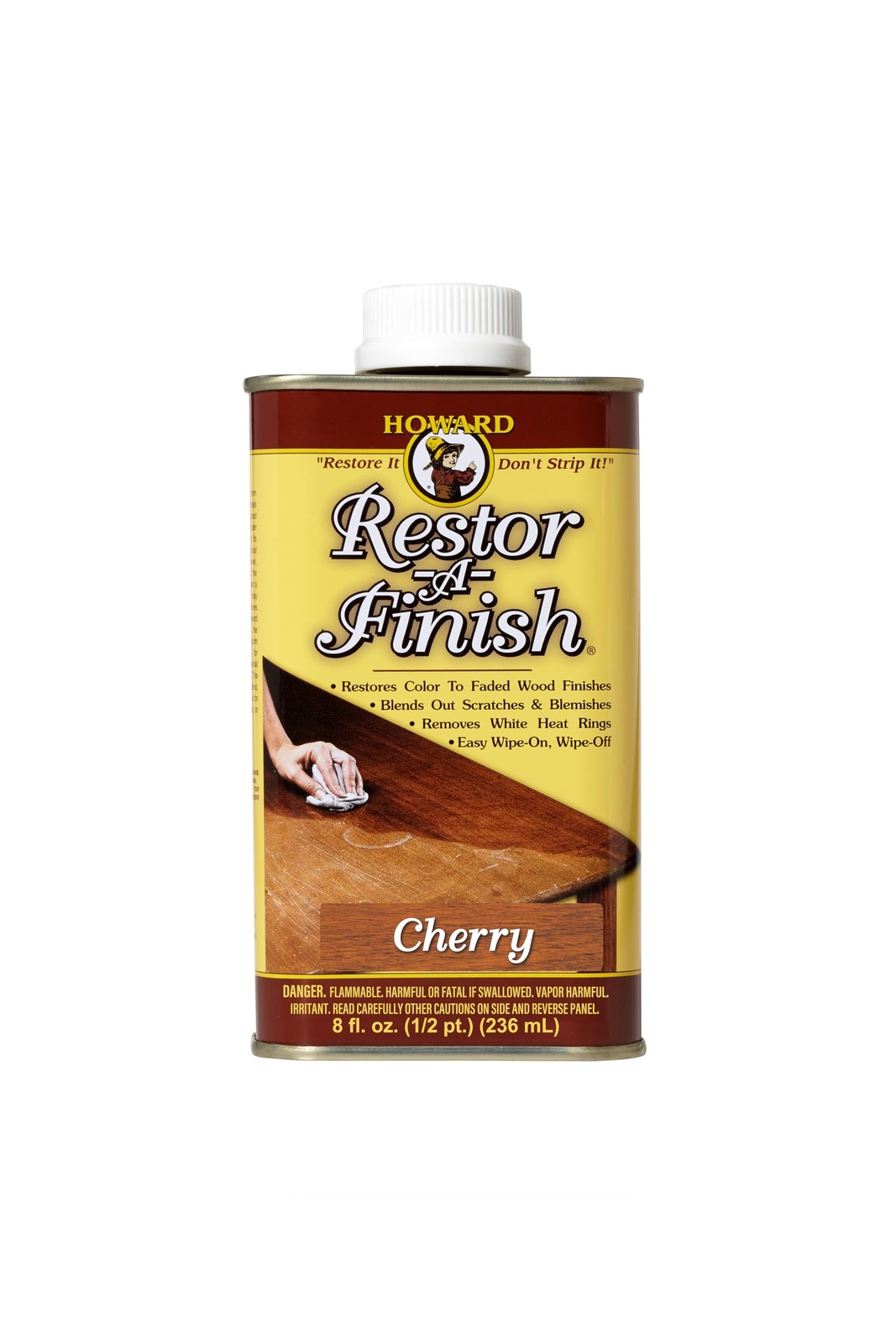 HOWARD RF8 Products Restor-A-Finish, 8 oz, Cherry, 8 Fluid Ounces