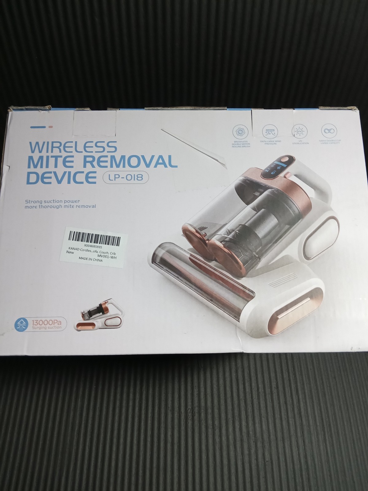 Wireless Mite Removal Device w/ Strong Suction 13000Pa (LP-018)