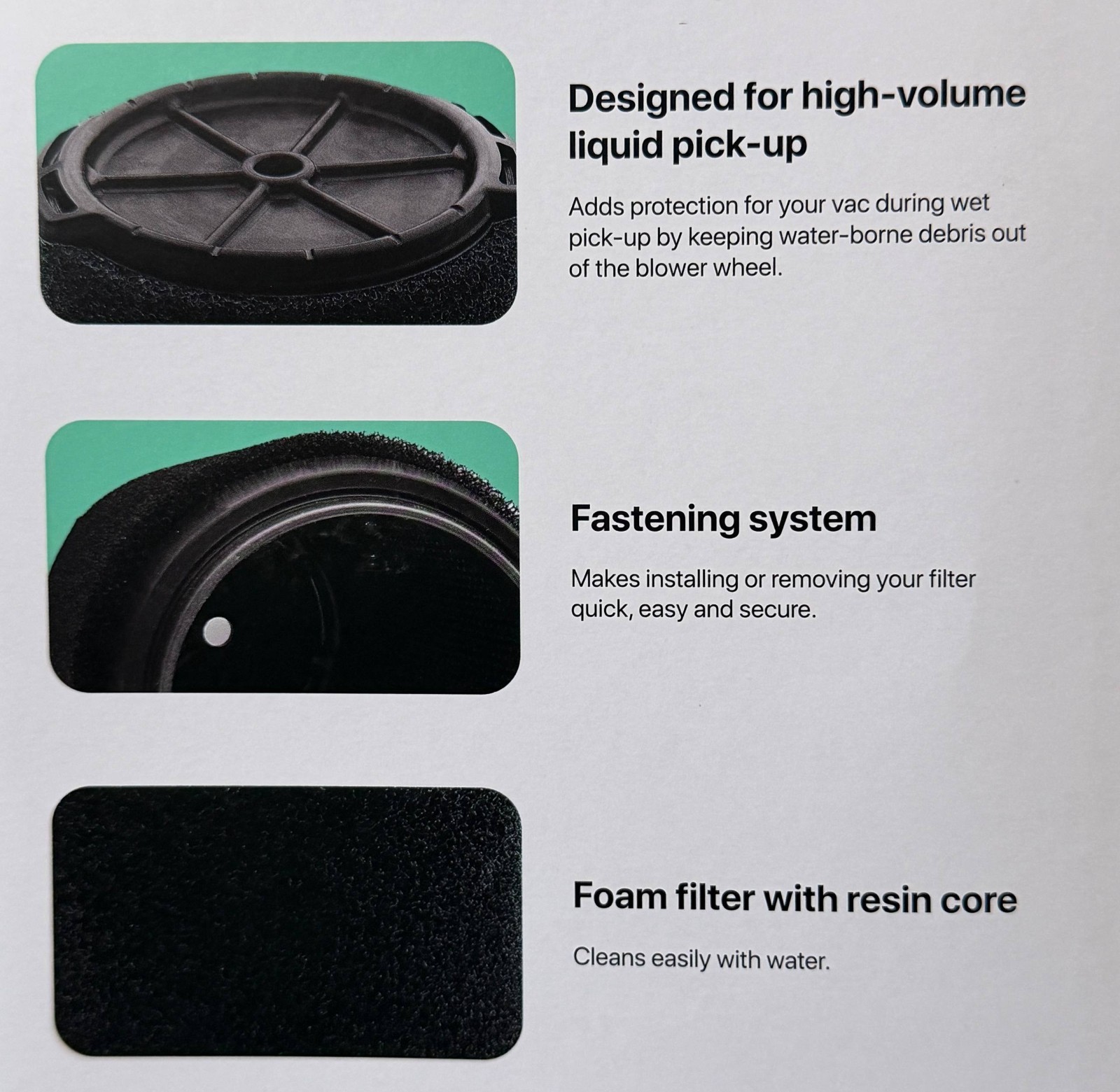 VF7000 Replaceable Foam Filter For Ridgid Wet Dry Vacuums 5-20 Gallon