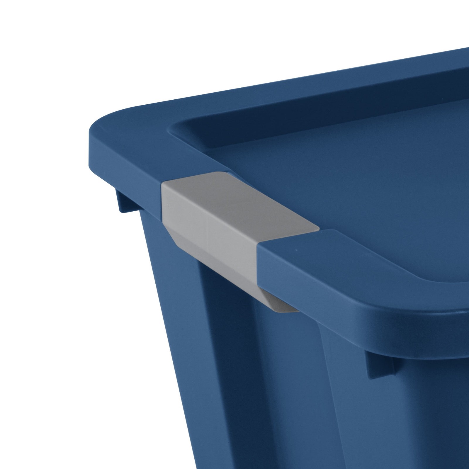 Extra Large Storage Bin, 34 Gallon Plastic Storage Container with Latch Lid,Blue