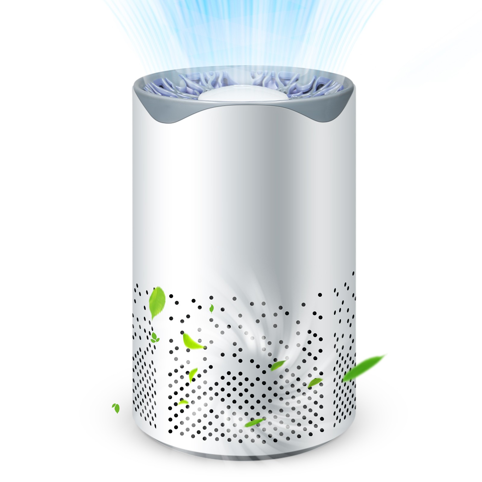 Compact & Silent HEPA Purifier: Bedroom Use, Filters Allergens, Smoke, Odors